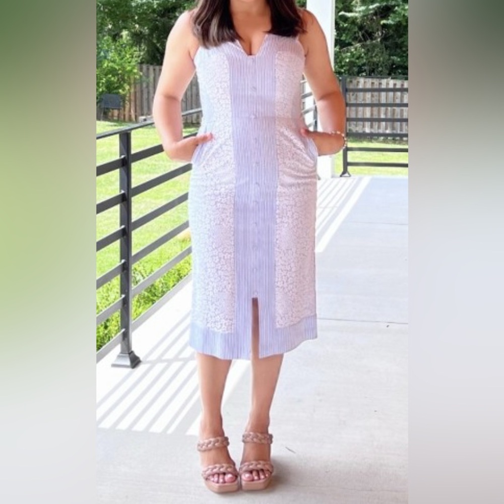 BCBG LACE TOP INSET DRESS - Picture 5 of 11